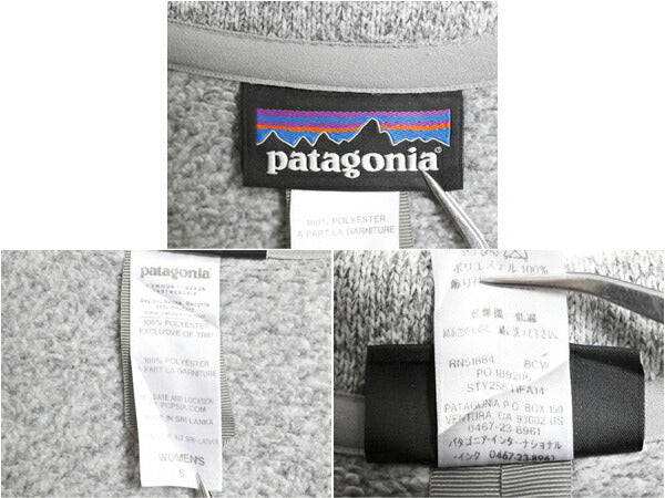 パタゴニア ベターセーター ジャケット レディース S 古着 14年製 Patagonia アウトドア フリース ニット フルジップ ブルゾン ハイネック