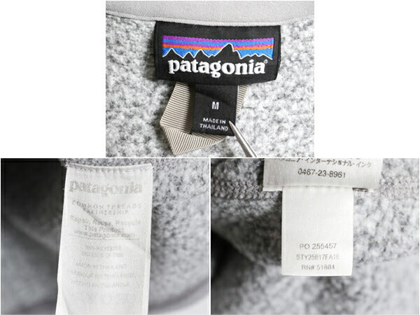 パタゴニア ベターセーター ハーフジップ レディース M 16年製 Patagonia ニット フリース ジャケット プルオーバー ジャンパー 裏起毛 灰