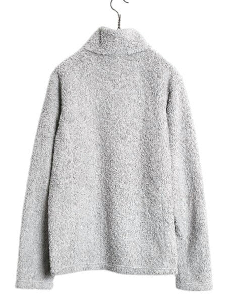 パタゴニア ロスガトス ハーフジップ レディース M / 19年製 Patagonia アウトドア パイル フリース プルオーバー ジャケット 毛長 ボア 灰