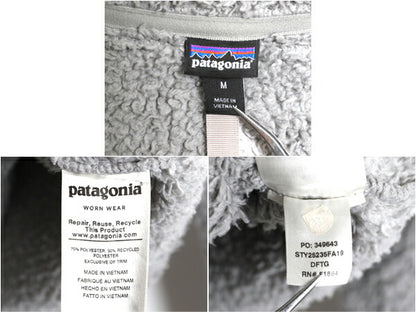 パタゴニア ロスガトス ハーフジップ レディース M / 19年製 Patagonia アウトドア パイル フリース プルオーバー ジャケット 毛長 ボア 灰