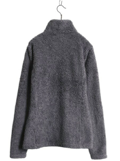 パタゴニア ロスガトス ハーフジップ レディース M 古着 18年製 Patagonia パイル フリース ボア ジャケット プルオーバー アウトドア 濃灰