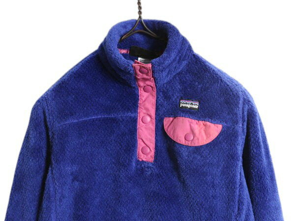 パタゴニア リツール スナップT プルオーバー ジャケット ガールズ M 140cm レディース XS 12年製 Patagonia フリース アウトドア ブルゾン