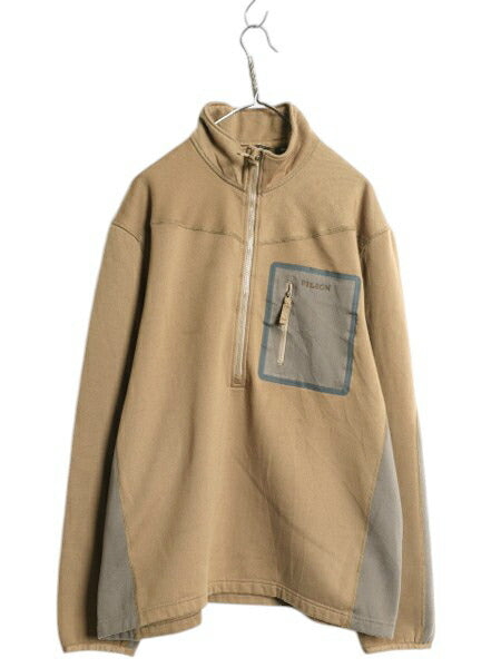 US企画 フィルソン ハーフジップ フリース ジャケット メンズ XL 古着 FILSON  プルオーバー ジャンパー ハイネック ブルゾン 大きいサイズ