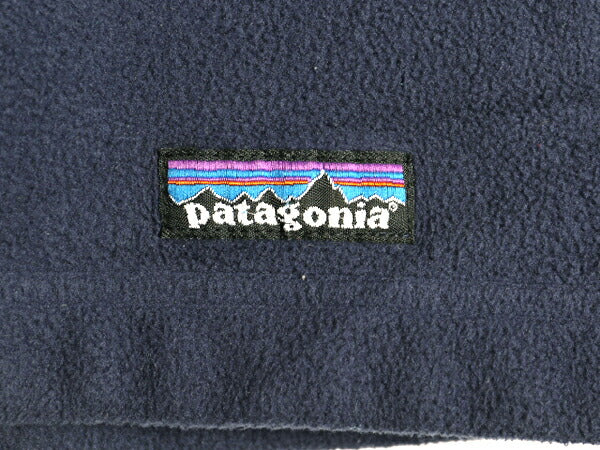 パタゴニア マイクロ シンチラ フリース ジャケット メンズ L 古着 11年製 Patagonia アウトドア フルジップ ジャンパー ブルゾン 紺 企業