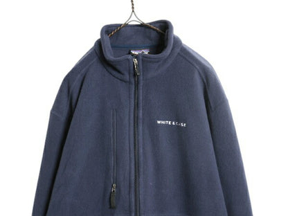 パタゴニア マイクロ シンチラ フリース ジャケット メンズ L 古着 11年製 Patagonia アウトドア フルジップ ジャンパー ブルゾン 紺 企業