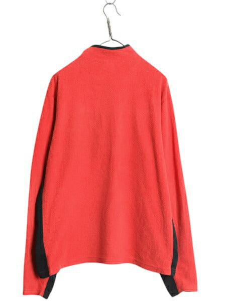 ノースフェイス ハーフジップ 長袖 フリース Tシャツ メンズ XL 古着 The North Face ストレッチ ハイネック プルオーバー 薄手 ツートン