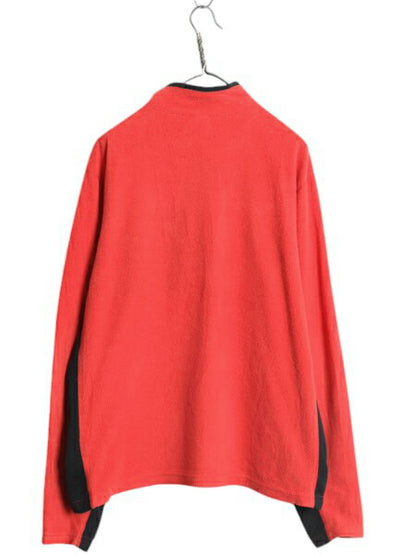 ノースフェイス ハーフジップ 長袖 フリース Tシャツ メンズ XL 古着 The North Face ストレッチ ハイネック プルオーバー 薄手 ツートン