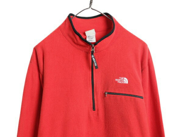 ノースフェイス ハーフジップ 長袖 フリース Tシャツ メンズ XL 古着 The North Face ストレッチ ハイネック プルオーバー 薄手 ツートン