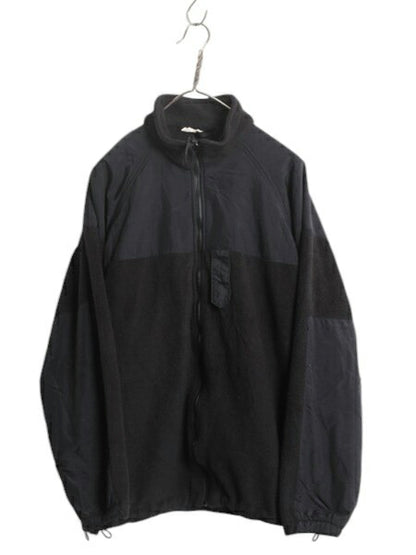 米軍実物 US NAVY ECWCS GEN2 フルジップ フリース ジャケット MEDIUM REGULAR / 黒 19年製 ミリタリー 軍物 レベル2 ジャンパー ライナー