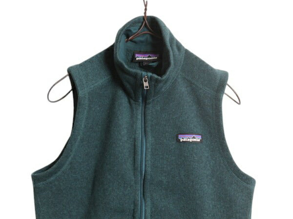 パタゴニア ベターセーター ベスト レディース S 19年製 Patagonia フリース セーター 前開き フルジップ アウトドア ハイネック 重ね着 緑