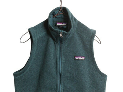 パタゴニア ベターセーター ベスト レディース S 19年製 Patagonia フリース セーター 前開き フルジップ アウトドア ハイネック 重ね着 緑
