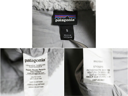 パタゴニア ロスガトス フリース ベスト レディース S 古着 Patagonia ハイ パイル ボア 重ね着 フルジップ アウトドア ハイネック ジレ 灰