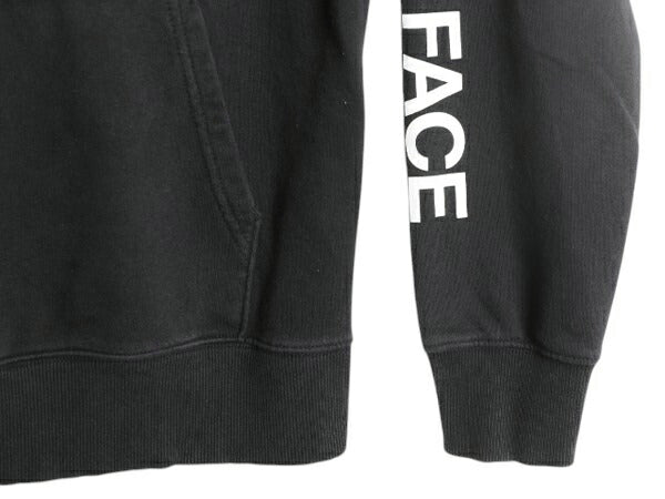 ノースフェイス ベア イラスト プリント スウェット フード パーカー メンズ M / 古着 The North Face プルオーバー 裏起毛 アウトドア 黒