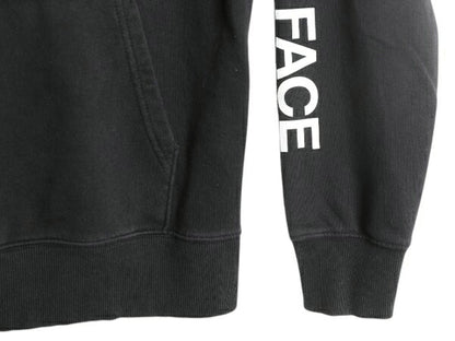 ノースフェイス ベア イラスト プリント スウェット フード パーカー メンズ M / 古着 The North Face プルオーバー 裏起毛 アウトドア 黒