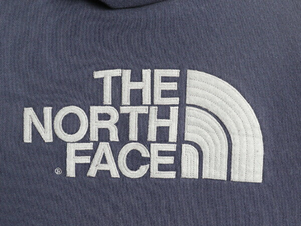ノースフェイス ロゴ 刺繍 スウェット フード パーカー メンズ L The North Face アウトドア プルオーバー 裏起毛 トレーナー フェルト 紺