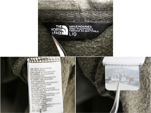 ノースフェイス ワンポイント プリント スウェット フード パーカー メンズ L The North Face 裏起毛 トレーナー プルオーバー アウトドア