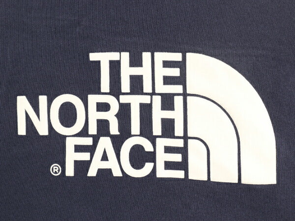 US企画 ノースフェイス プリント スウェット フード パーカー メンズ L 古着 The North Face プルオーバー トレーナー アウトドア ネイビー