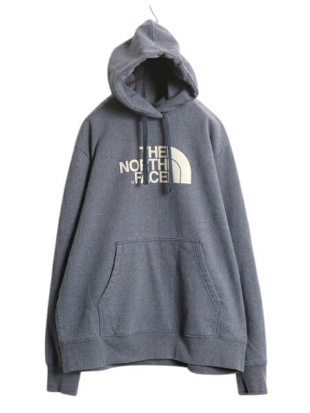 US企画 ノースフェイス プリント スウェット フード パーカー メンズ XL / The North Face プルオーバー トレーナー 大きいサイズ 裏起毛