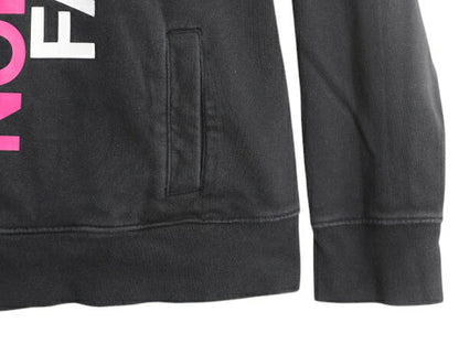 ノースフェイス プリント スウェット フード パーカー レディース XL / The North Face プルオーバー 裏起毛 トレーナー 大きいサイズ 黒