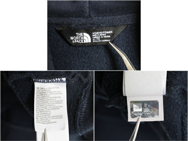 ノースフェイス プリント スウェット フード パーカー レディース XL / The North Face プルオーバー トレーナー 裏起毛 大きいサイズ 薄手