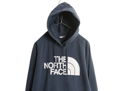 ノースフェイス プリント スウェット フード パーカー レディース XL / The North Face プルオーバー トレーナー 裏起毛 大きいサイズ 薄手