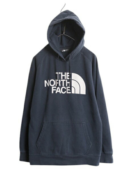 ノースフェイス プリント スウェット フード パーカー レディース XL / The North Face プルオーバー トレーナー 裏起毛 大きいサイズ 薄手
