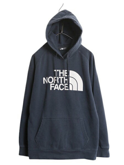 ノースフェイス プリント スウェット フード パーカー レディース XL / The North Face プルオーバー トレーナー 裏起毛 大きいサイズ 薄手