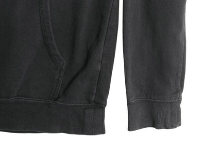 ノースフェイス プリント スウェット フード パーカー ボーイズ XL メンズ S レディース M 程/ The North Face トレーナー 袖プリント 黒