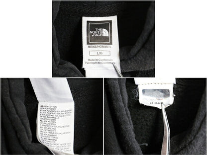 US企画 ノースフェイス プリント スウェット フード パーカー メンズ L / The North Face プルオーバー トレーナー アウトドア 裏起毛 黒