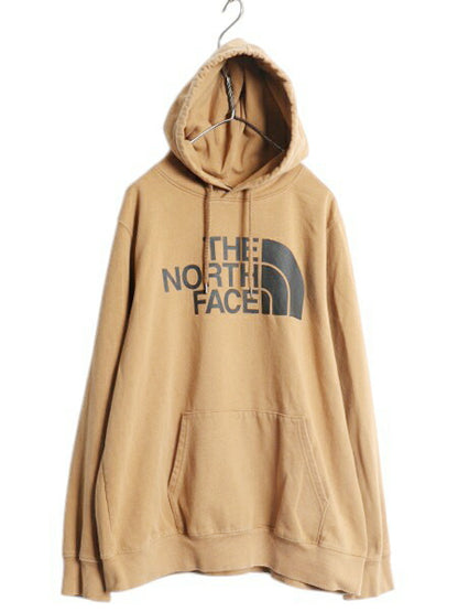 ノースフェイス プリント スウェット フード パーカー メンズ XL The North Face プルオーバー 裏起毛 トレーナー アウトドア 大きいサイズ