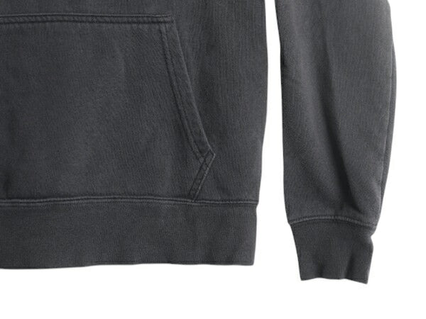 ノースフェイス 両面 プリント スウェット フード パーカー メンズ S 古着 The North Face プルオーバー 裏起毛 トレーナー アウトドア 黒
