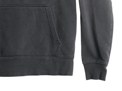 ノースフェイス 両面 プリント スウェット フード パーカー メンズ S 古着 The North Face プルオーバー 裏起毛 トレーナー アウトドア 黒