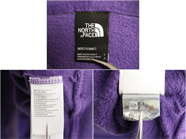 US企画 ノースフェイス 両面 プリント スウェット フード パーカー メンズ L / The North Face プルオーバー トレーナー アウトドア 裏起毛