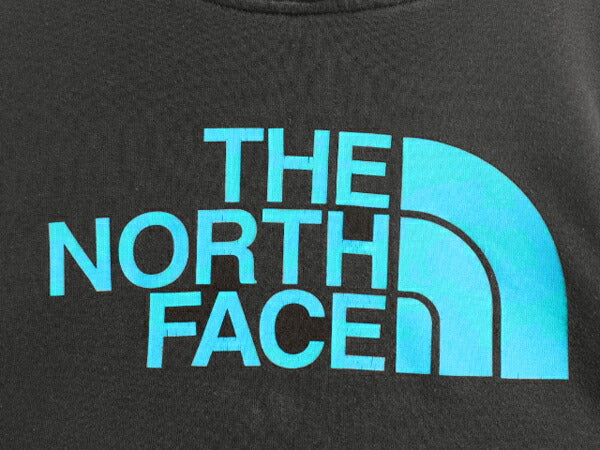 ノースフェイス 迷彩 ロゴ プリント スウェット フード パーカー メンズ L 古着 The North Face プルオーバー 裏起毛 トレーナー 黒 迷彩柄