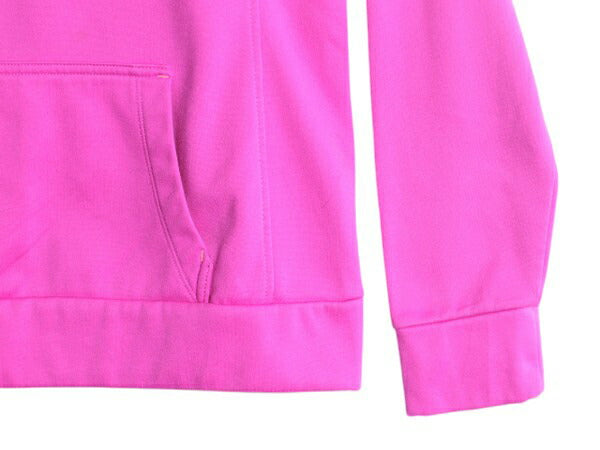 ノースフェイス プリント スウェット フード パーカー レディース M 古着 The North Face ジャージ 素材 ストレッチ プルオーバー ツートン