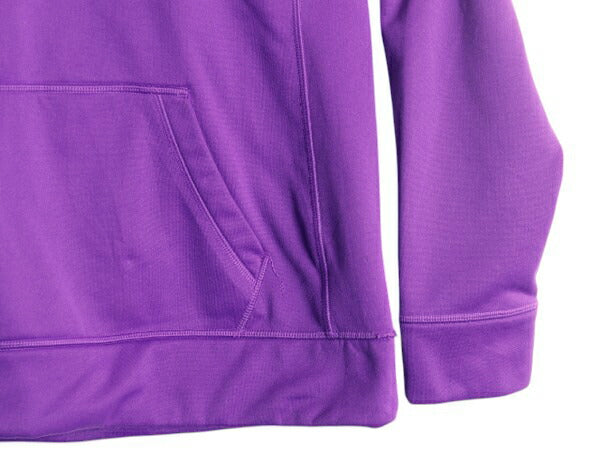 ノースフェイス プリント スウェット フード パーカー レディース L 古着 The North Face ジャージ 素材 ストレッチ プルオーバー ツートン