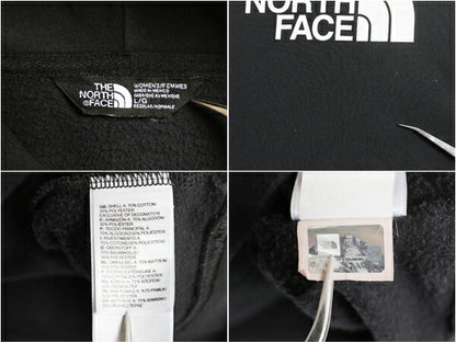 ノースフェイス プリント スウェット フード パーカー レディース L 黒 / The North Face プルオーバー トレーナー 裏起毛 薄手 ブラック