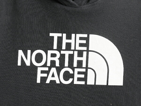 ノースフェイス プリント スウェット フード パーカー レディース L 黒 / The North Face プルオーバー トレーナー 裏起毛 薄手 ブラック