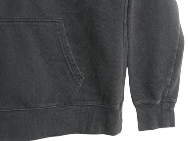 ノースフェイス プリント スウェット フード パーカー レディース L 黒 / The North Face プルオーバー トレーナー 裏起毛 薄手 ブラック