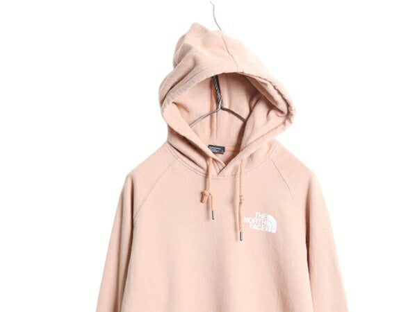 ノースフェイス 両面 プリント スウェット フード パーカー レディース L 古着 The North Face プルオーバー トレーナー アウトドア 裏起毛