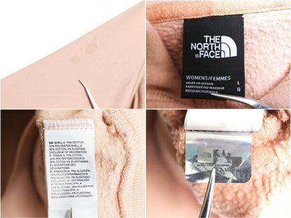 ノースフェイス 両面 プリント スウェット フード パーカー レディース L 古着 The North Face プルオーバー トレーナー アウトドア 裏起毛