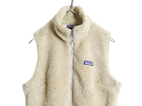 パタゴニア ロスガトス フリース ベスト レディース M 古着 18年製 Patagonia ハイ パイル ボア 重ね着 フルジップ アウトドア ハイネック