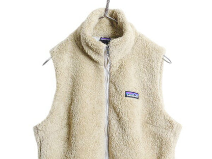 パタゴニア ロスガトス フリース ベスト レディース M 古着 18年製 Patagonia ハイ パイル ボア 重ね着 フルジップ アウトドア ハイネック