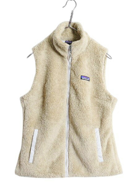 パタゴニア ロスガトス フリース ベスト レディース M 古着 18年製 Patagonia ハイ パイル ボア 重ね着 フルジップ アウトドア ハイネック