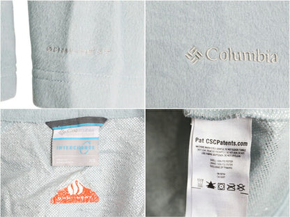 コロンビア フリース ジャケット レディース XS / 古着 Colombia OMNI-HEAT アウトドア ハイネック フルジップ ジャンパー ブルゾン ブルー