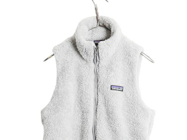 パタゴニア ロスガトス フリース ベスト レディース S 17年製 Patagonia ハイ パイル ボア 重ね着 フルジップ アウトドア ハイネック ジレ