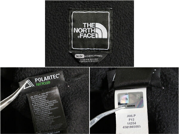 ノースフェイス デナリ ジャケット レディース M 黒 / The North Face DENALI フリース ナイロン フルジップ ブルゾン アウトドア ブラック