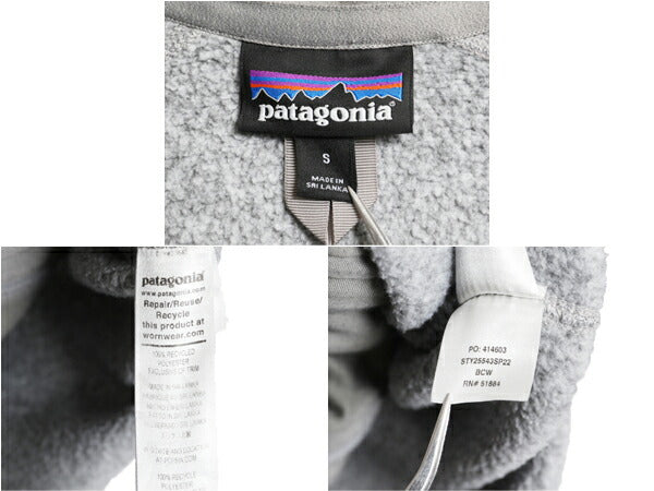 パタゴニア ベターセーター ジャケット レディース S 22年製 Patagonia アウトドア フリース セーター フルジップ ブルゾン ハイネック 灰