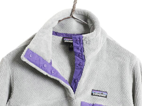 パタゴニア リツール スナップT プルオーバー ジャケット レディース M / 古着 15年製 Patagonia フリース アウトドア ブルゾン ハイネック