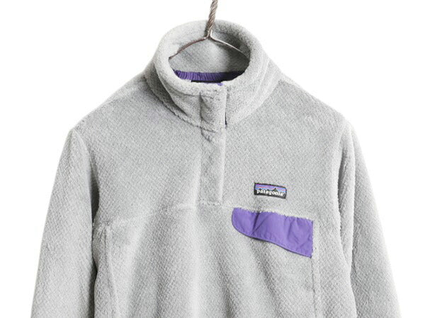 パタゴニア リツール スナップT プルオーバー ジャケット レディース M / 古着 15年製 Patagonia フリース アウトドア ブルゾン ハイネック
